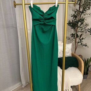 Green Strapless Dress